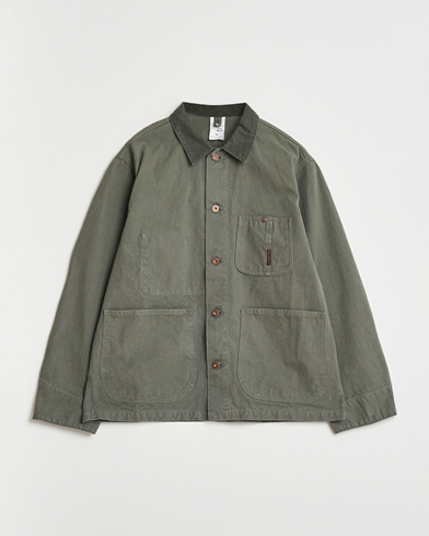 Nudie Jeans Howie Duck Canvas Chore Jacket Green – Verde