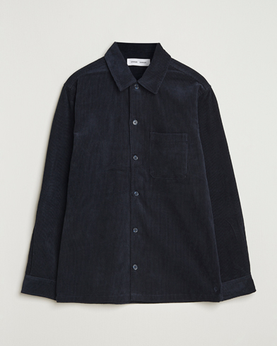 Samsøe Samsøe Damon Corduroy Overshirt Salute Navy – Blu
