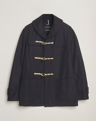 Gloverall Shawl Collar Duffle Jacket Navy – Blu