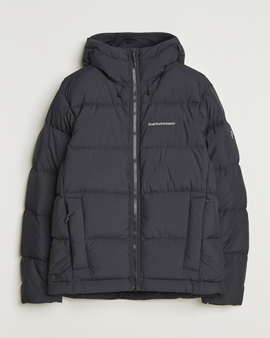 Peak Performance Rivel Down Hooded Jacket Black – Nero