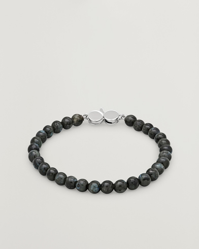 Tom Wood Cove Bracelet Slim Black Larvikite – Nero