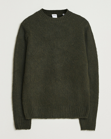Aspesi Brushed Shetland Sweater Hunting Green – Verde