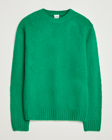 Aspesi Brushed Shetland Sweater Green – Verde