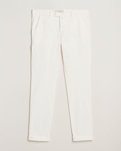 Briglia 1949 Slim Fit Cotton Stretch Chino Off White – Bianco