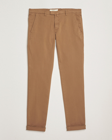 Briglia 1949 Slim Fit Cotton Stretch Chino Mid Brown – Marrone