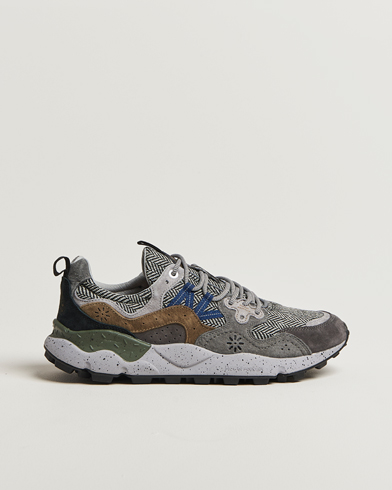 Flower Mountain Yamano 3 Suede/Tweed Wool Sneaker Grey – Grigio