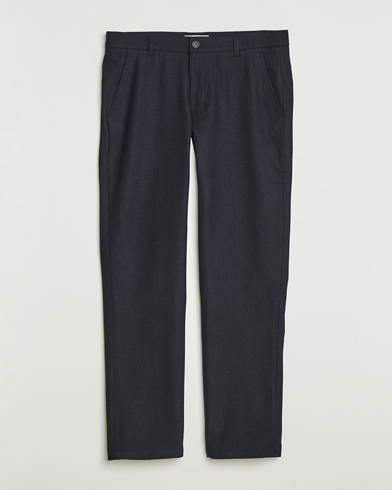 LES DEUX Como Reg Wool Pants Dark Navy – Blu