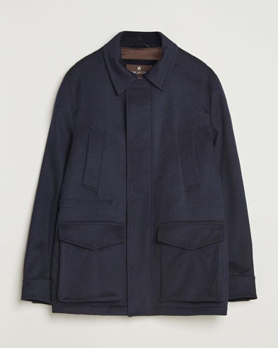 Oscar Jacobson Traveler Wool Jacket Navy – Blu
