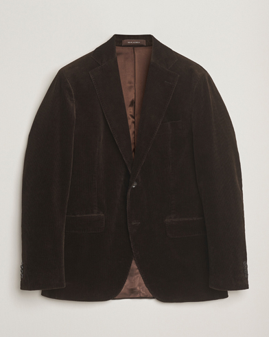 Oscar Jacobson Fogerty Patch Pocket Cord Blazer Brown – Marrone