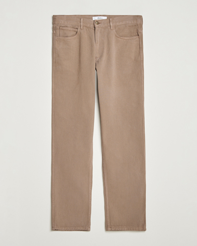 Palmes Coarse 5-Pocket Trousers Fossil – Marrone