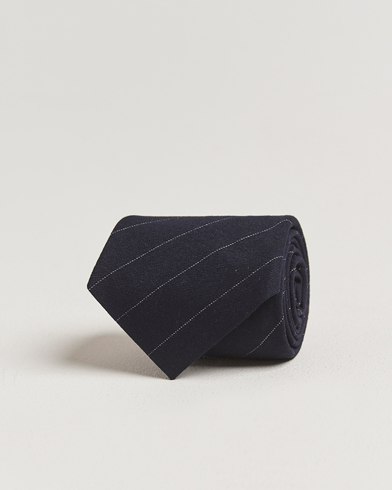 Ralph Lauren Purple Label Wool Pinstripe Tie Navy/Grey – Blu