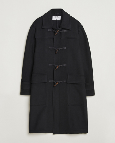 Filippa K Monty Wool Duffle Coat Black – Nero