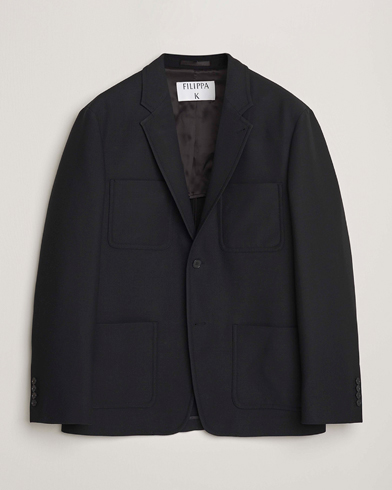 Filippa K Riley Wool Workwear Blazer Black – Nero