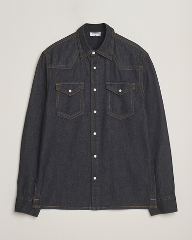 Filippa K Western Denim Shirt Rinsed Blue Wash – Blu