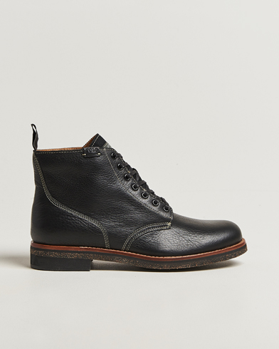 Polo Ralph Lauren Radford Oiled Leather Boot Black Calf – Nero