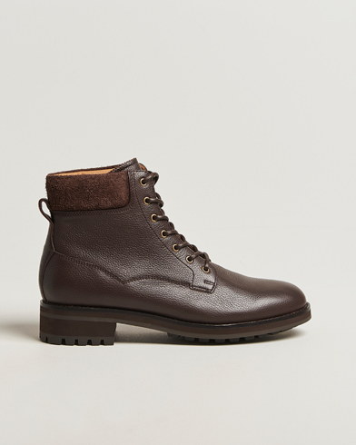 Polo Ralph Lauren Bryson Mid Boot Dark Brown Calf – Marrone