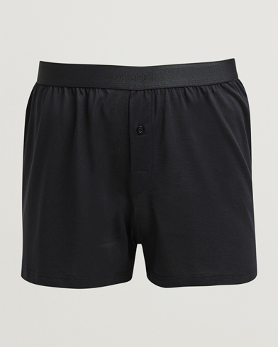 Sunspel Superfine One Button Boxer Black – Nero