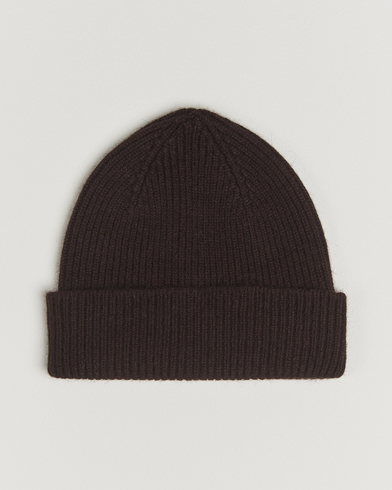 Le Bonnet Lambswool/Caregora Beanie Espresso – Marrone