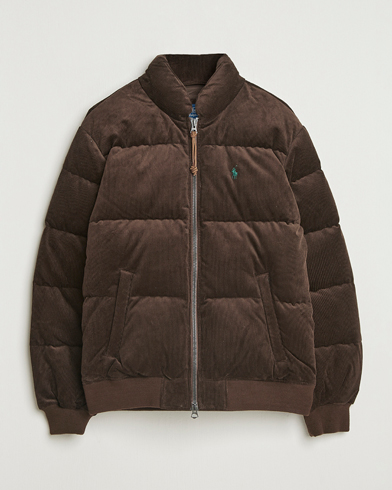 Polo Ralph Lauren Wyoming Corduroy Bomber Jacket Dark Beech – Marrone