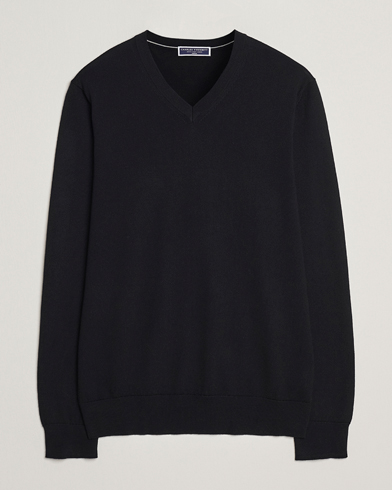 Charles Tyrwhitt Pure Merino V-Neck Jumper Black – Nero