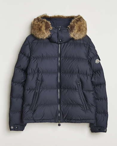 Moncler Maya Faux Fur Jacket Navy – Blu