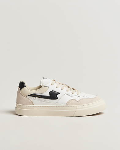 Stepney Workers Club Pearl S-Strike Leather/Suede Mix Sneaker Spring Black – Nero