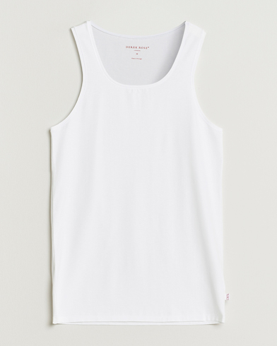 Derek Rose Pima Cotton Tank Top White – Bianco