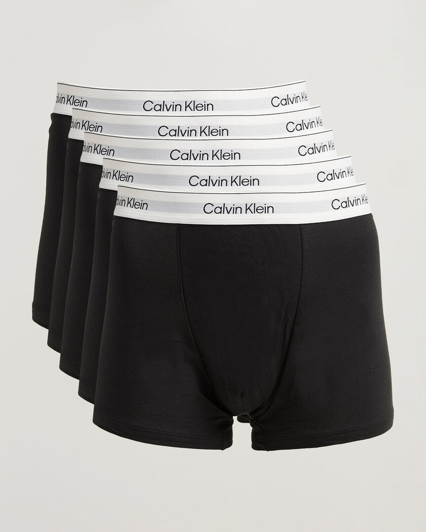 Calvin Klein 5-Pack Icon Cotton Stretch Relaxed Trunk Black – Nero