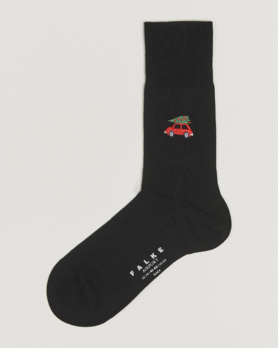 Falke Airport Christmas Car Sock Black – Nero