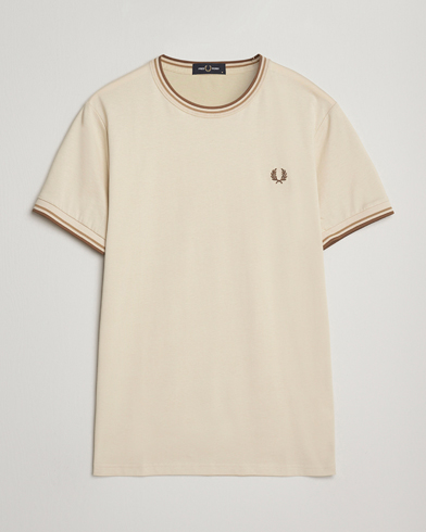 Fred Perry Twin Tipped T-Shirt Oatmeal – Beige