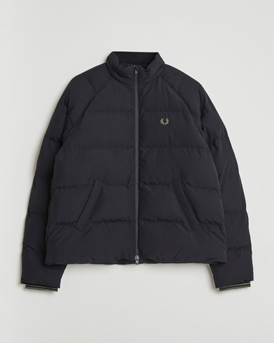 Fred Perry Raglan Padded Down Jacket Black – Nero