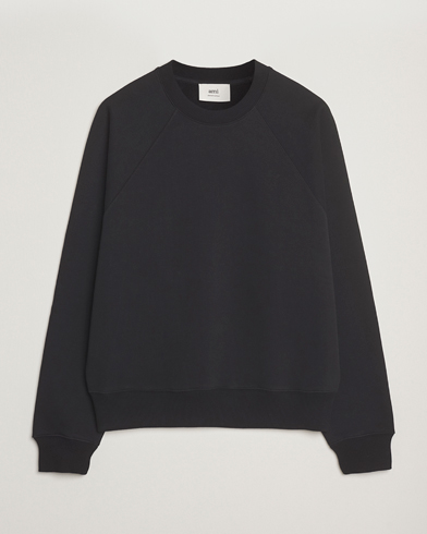 AMI Tonal Heart Logo Sweatshirt Black – Nero