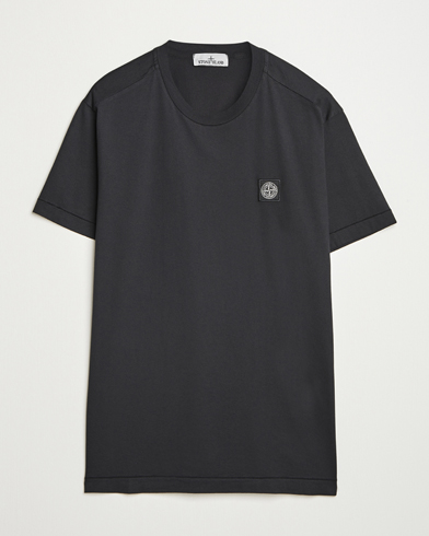 Stone Island Garment Dyed Cotton Jersey T-Shirt Black – Nero