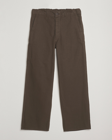 orSlow Wide Fit French Work Pants Coffee Brown – Marrone