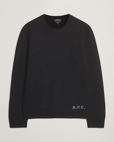 A.P.C. Edward Wool Knitted Sweater Black – Nero
