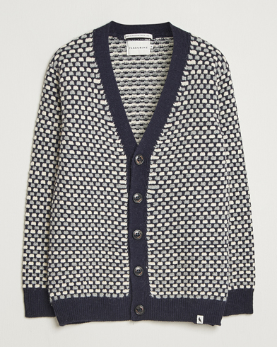 Peregrine Network Merino Cardigan Navy – Blu