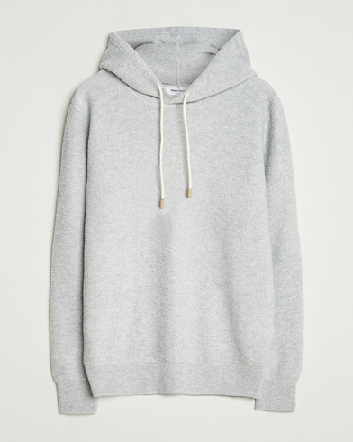 Gran Sasso Boiled Wool Hoodie Light Grey Melange – Grigio