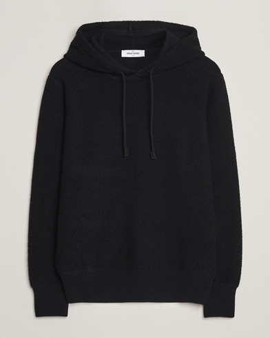 Gran Sasso Boiled Wool Hoodie Black – Nero