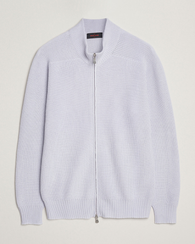 Gran Sasso Rainwool Full Zip Light Purple Melange – Viola