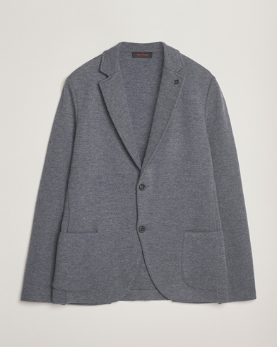Gran Sasso Rainwool Knitted Blazer Grey Melange – Grigio