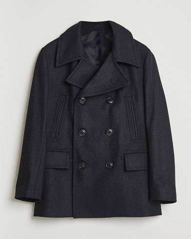 Tiger of Sweden Mahler Wool/Cashmere Peacoat Charcoal – Grigio