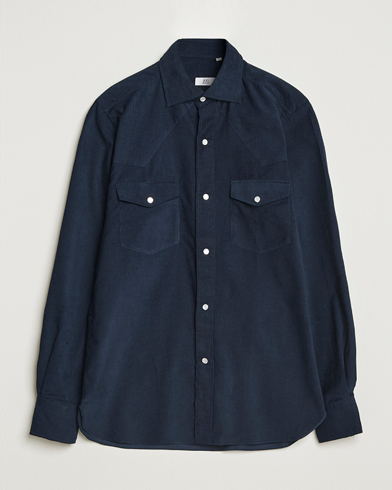 100Hands Western Cord Shirt Navy – Blu