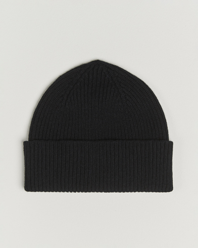 Robert Mackie Clyde Lambswool Beanie Black – Nero