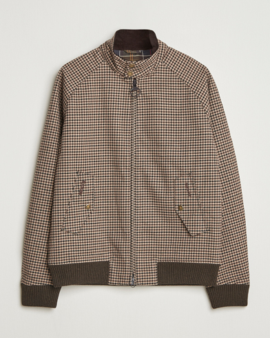 Baracuta Barbour x Porton Houndstooth Jacket Brown – Marrone