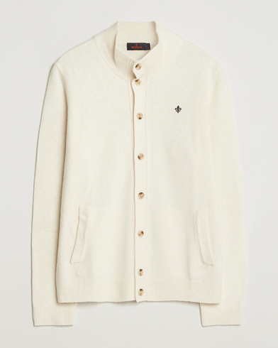Morris Hertford Button Cardigan Off White – Bianco