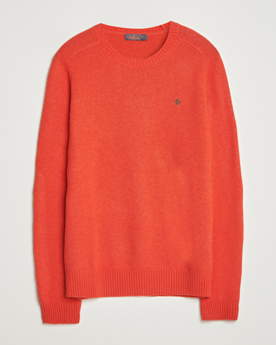Morris Hertford Lambswool Merino Crew Neck Red – Rosso