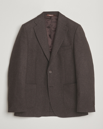 Morris Flannel Wool Blazer Brown – Marrone