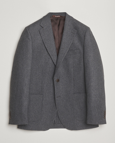 Morris Flannel Wool Blazer Grey – Grigio