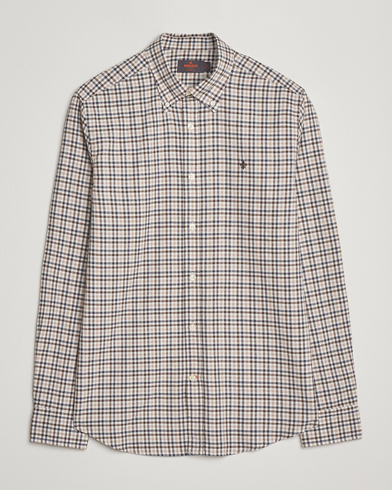 Morris Watts Flannel Check Shirt Brown – Marrone