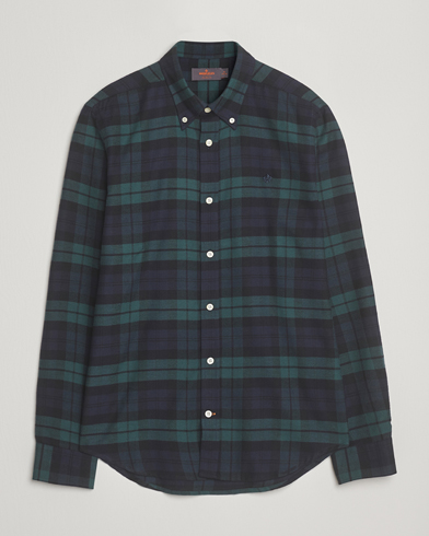 Morris Soft Twill Tartan Shirt Navy – Blu